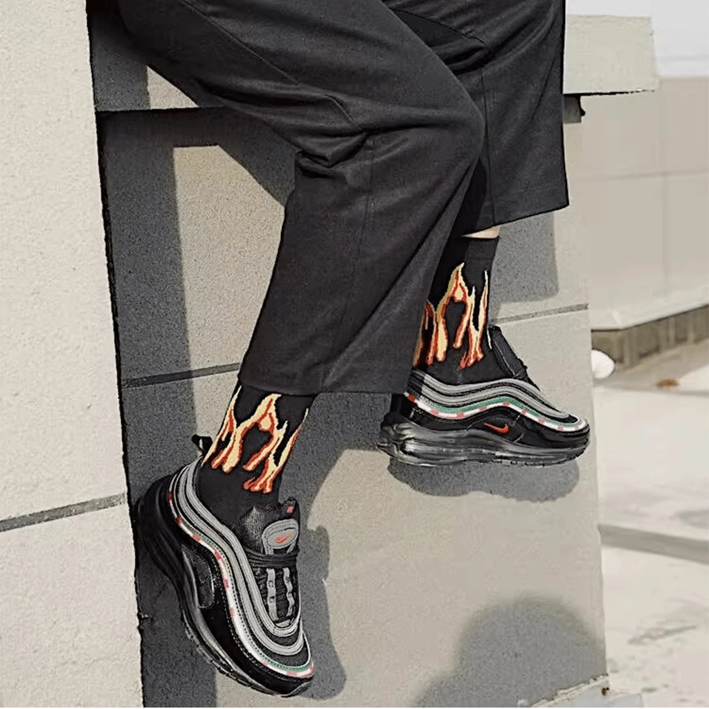 Punk Flame Socks