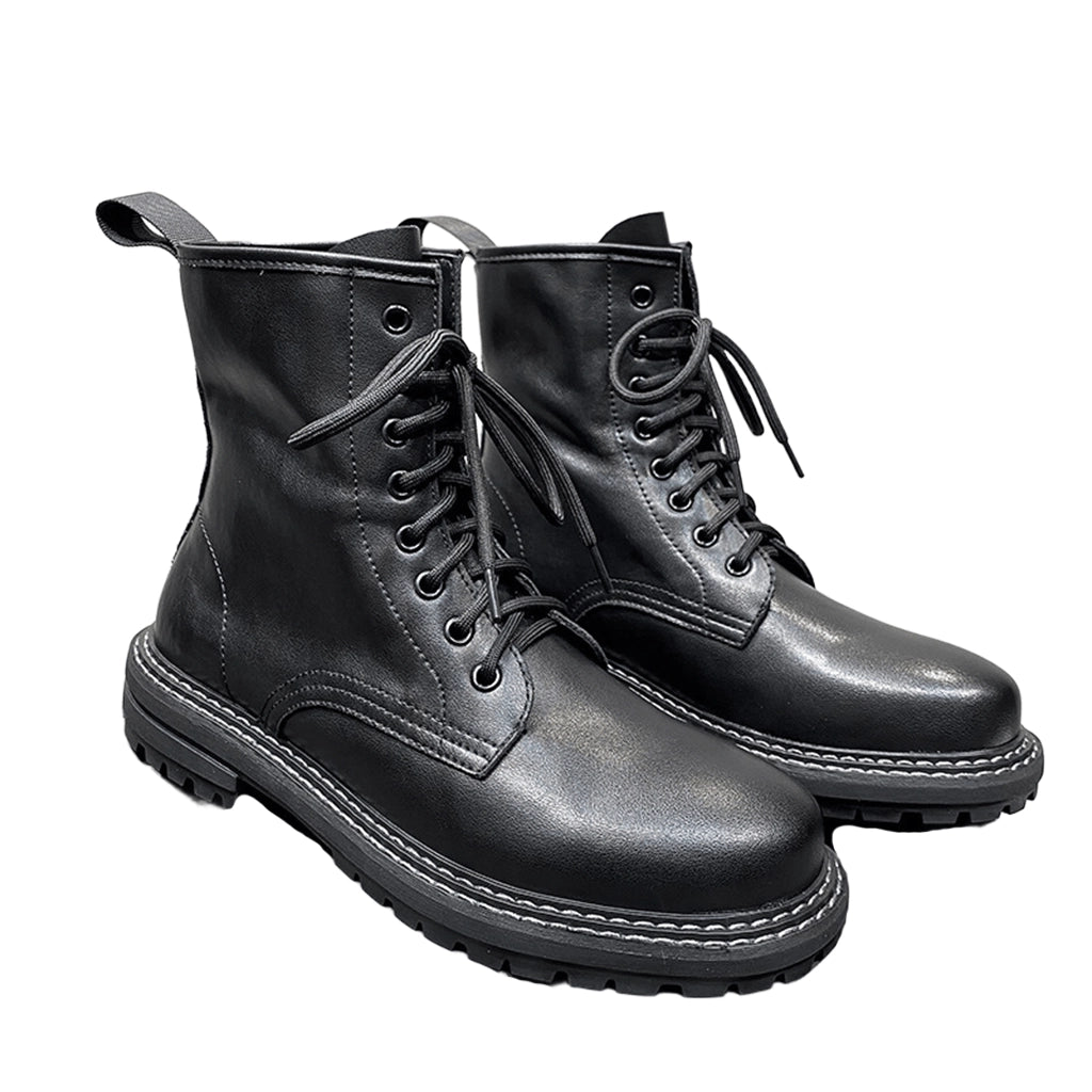 Oversize Leather Boots