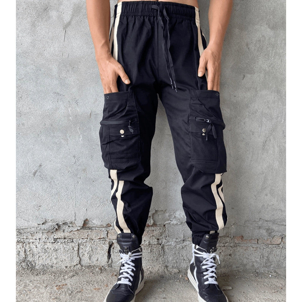 Striped Techwear Joggers