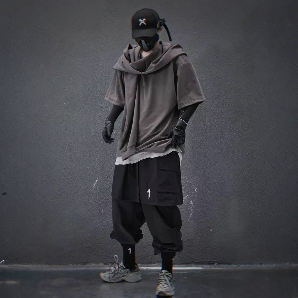 Windproof Techwear Joggers with Layered