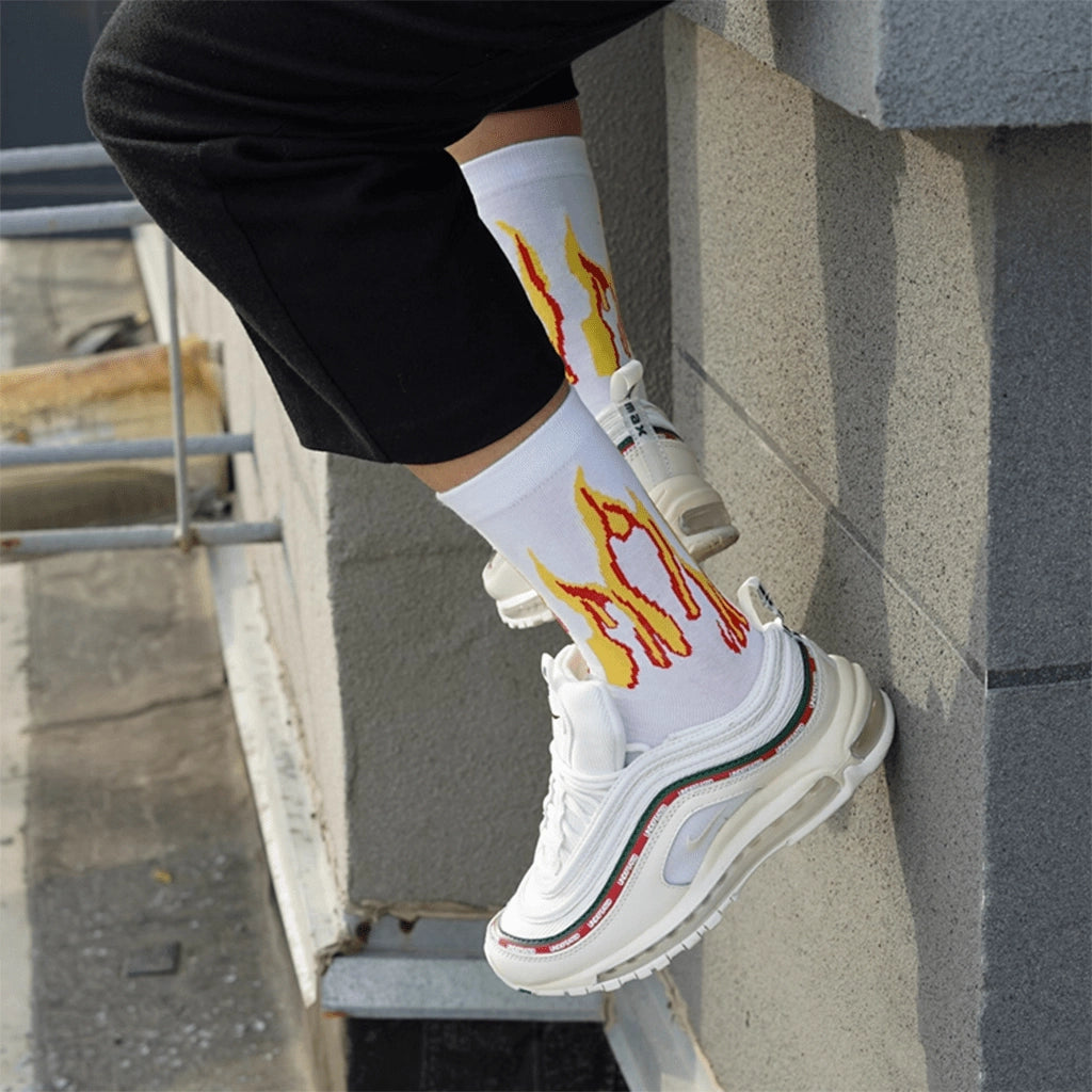 Punk Flame Socks