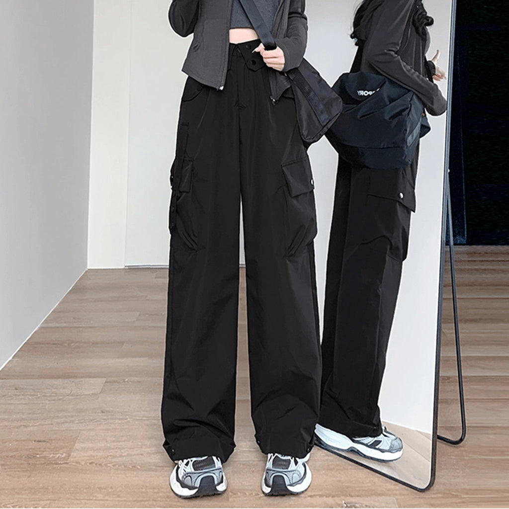 High-Waisted Cargo Pants