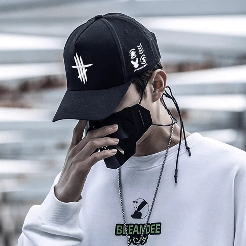 Black Techwear Cap