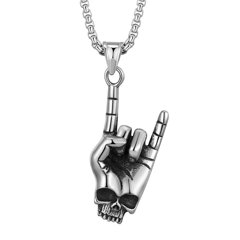 Rock Gesture Necklace