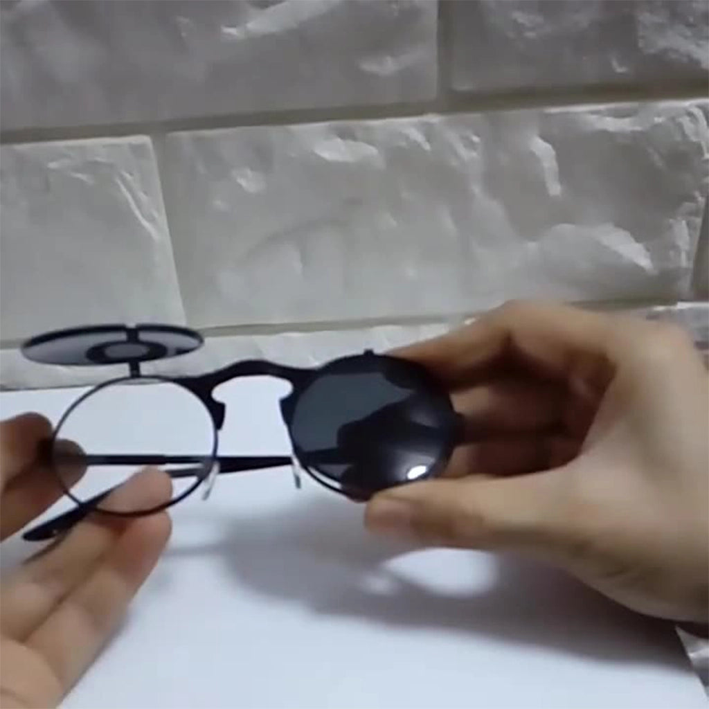 Steampunk Round Techwear Sunglasses