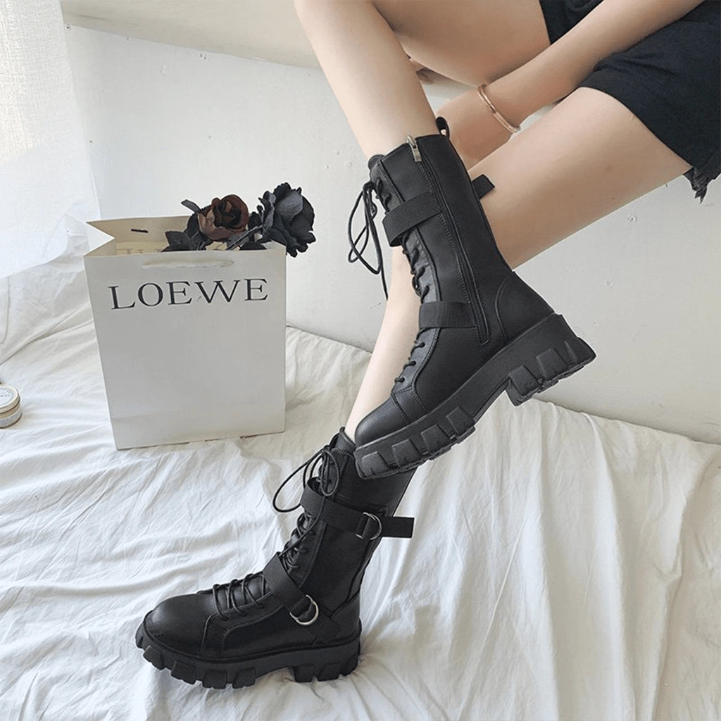 Chunky Black Boots