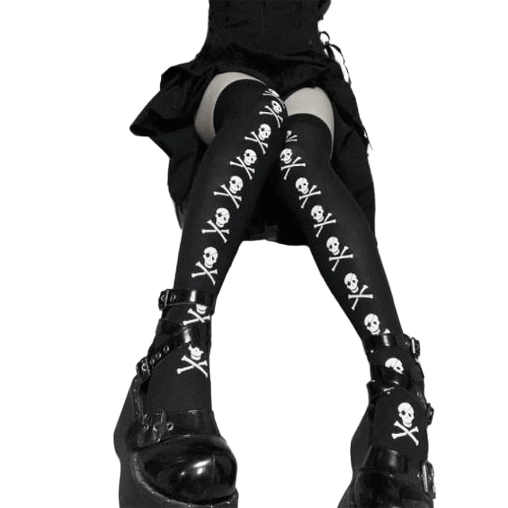 Gothic Skull Socks