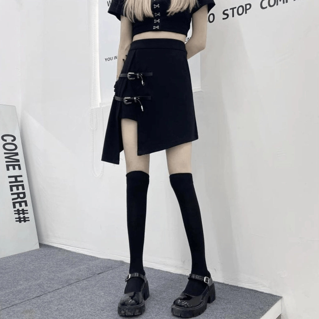Asymmetrical Techwear Skirt