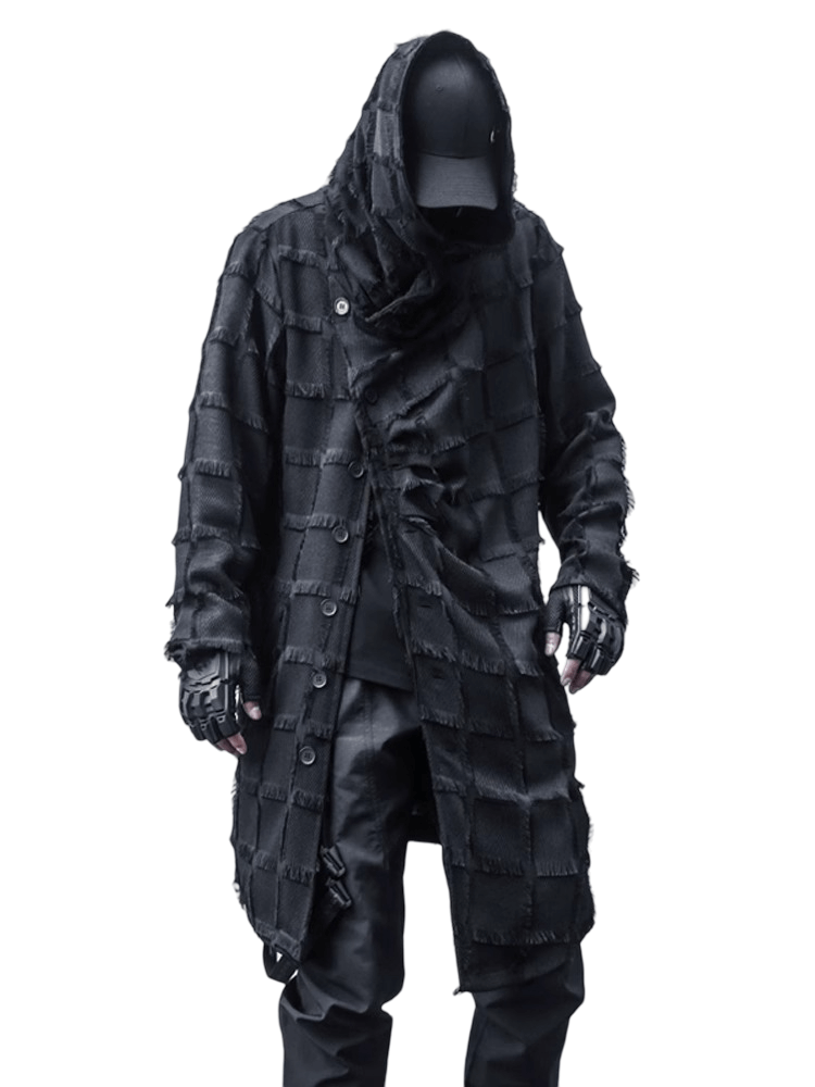 Lattice Techwear Long Coat