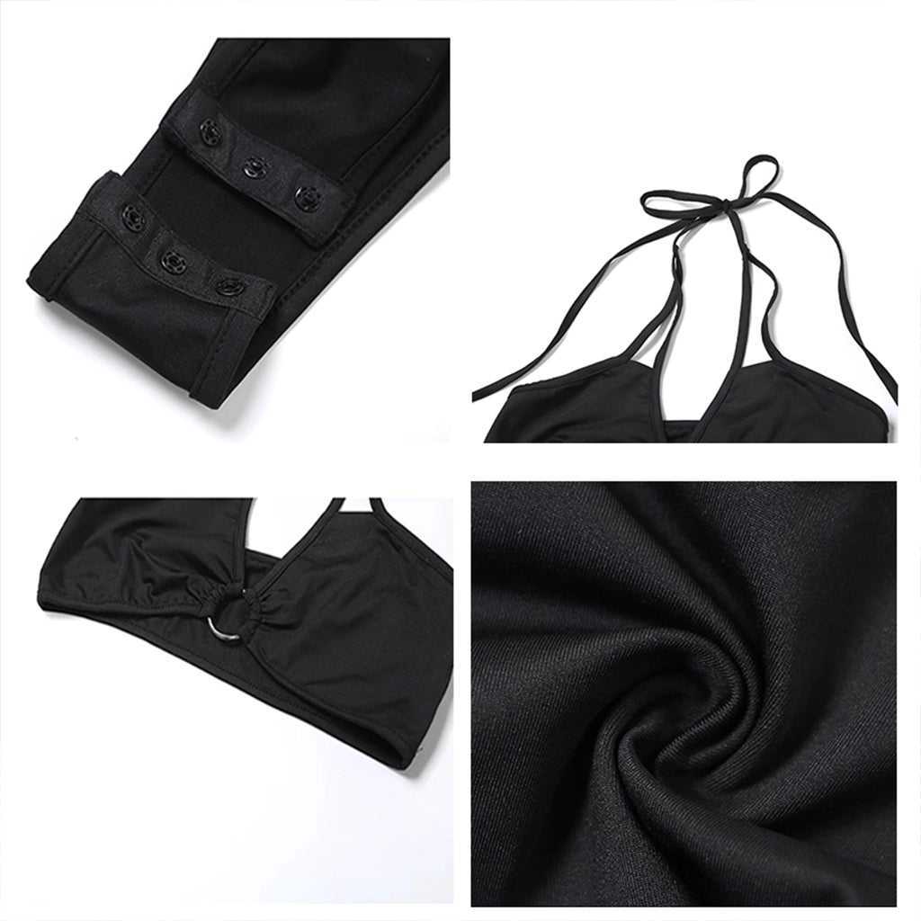 Black Strappy Bodysuit