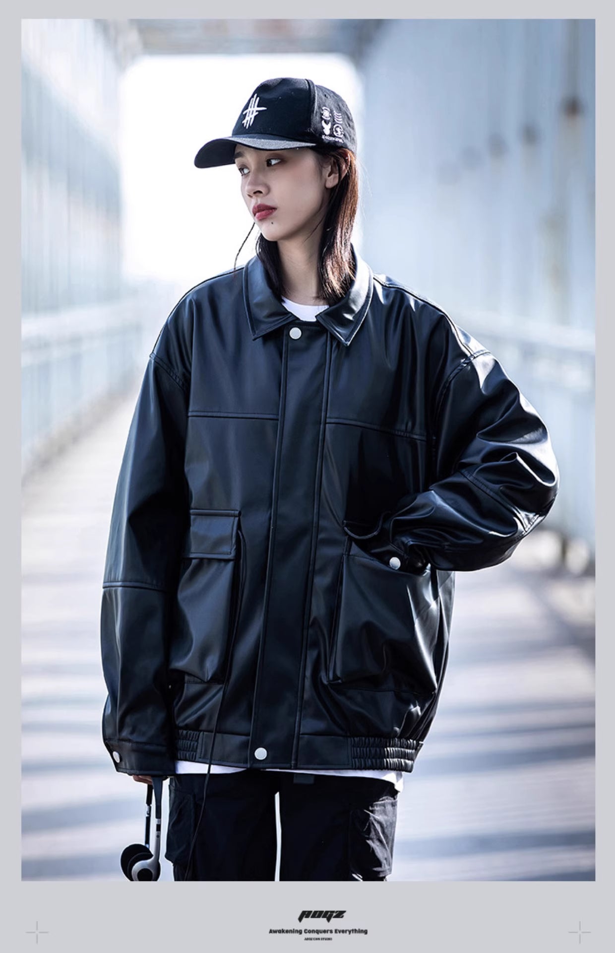 Women's Leather Motorcycle Jacket