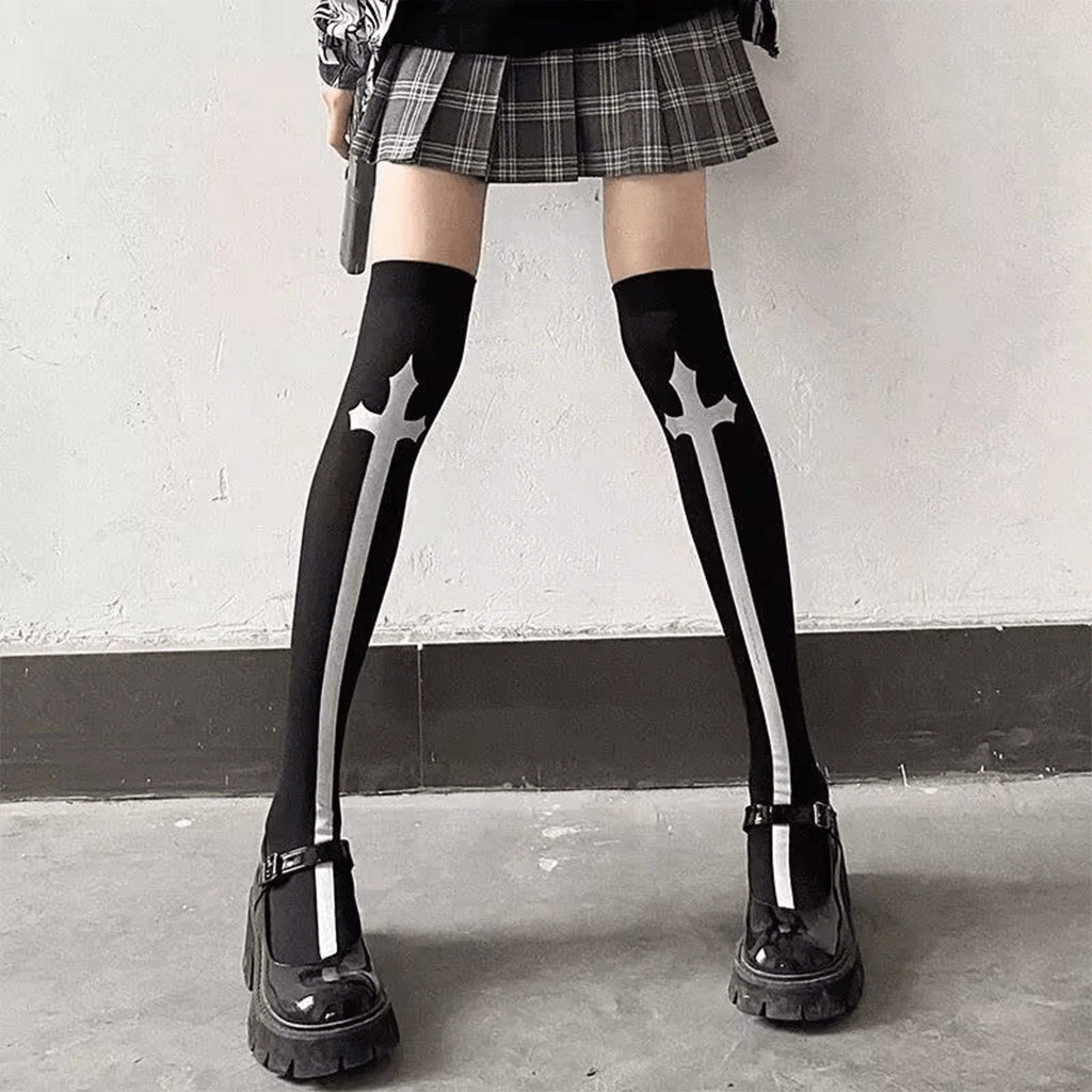 Gothic Cross Socks