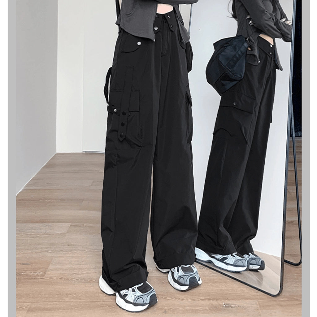 High-Waisted Cargo Pants
