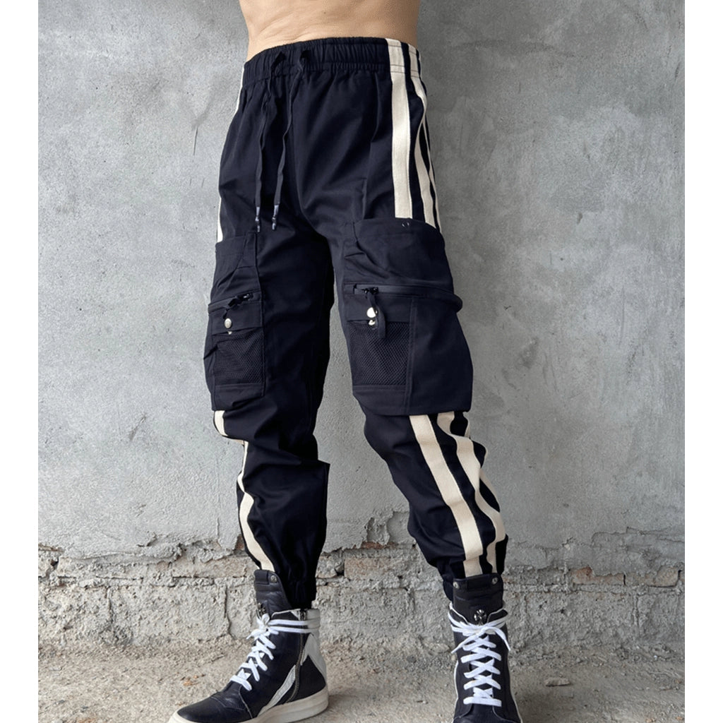 Striped Techwear Joggers