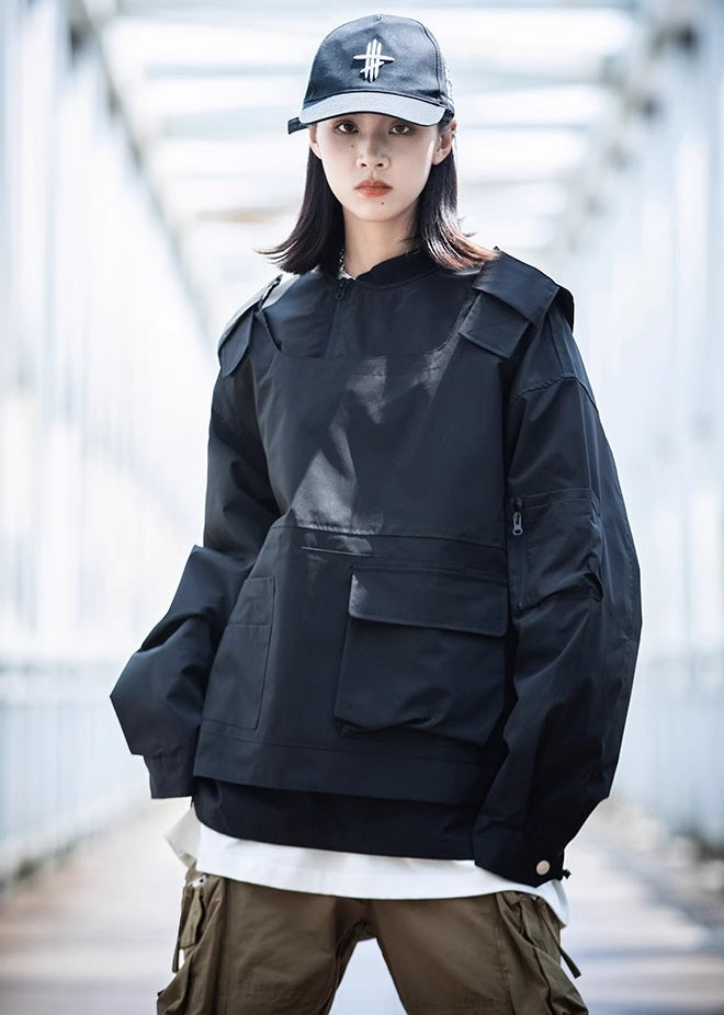 Breathable Cargo Techwear Jacket
