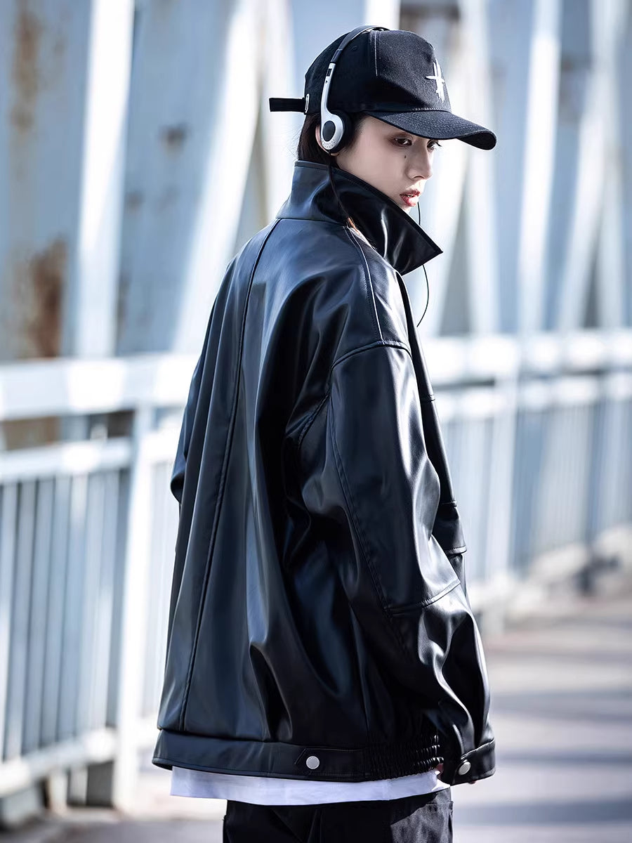 Women's Leather Motorcycle Jacket