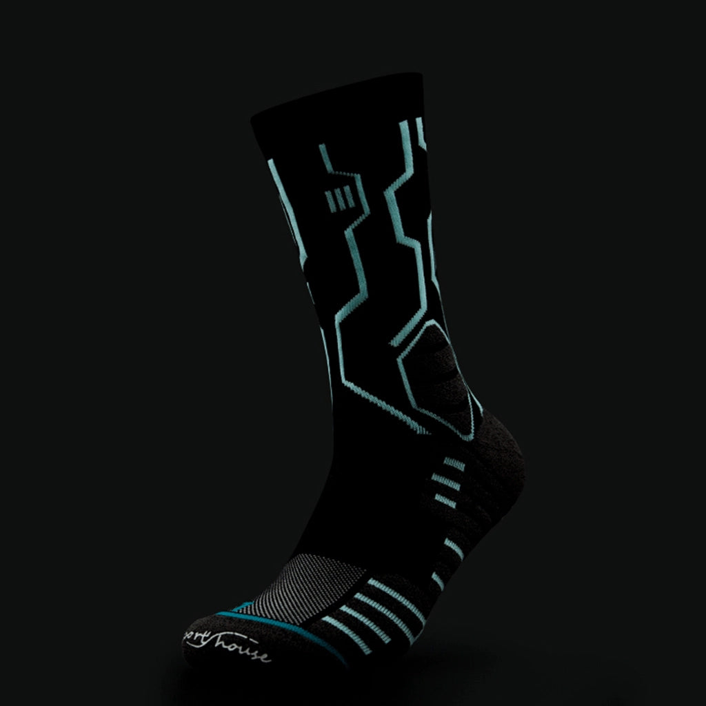 Cyberpunk Circuit Socks