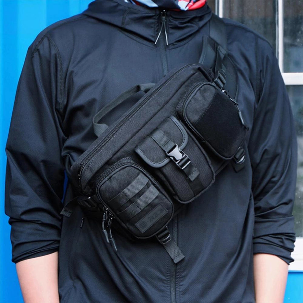 Crossbody Tech Bag with 11 Compartments