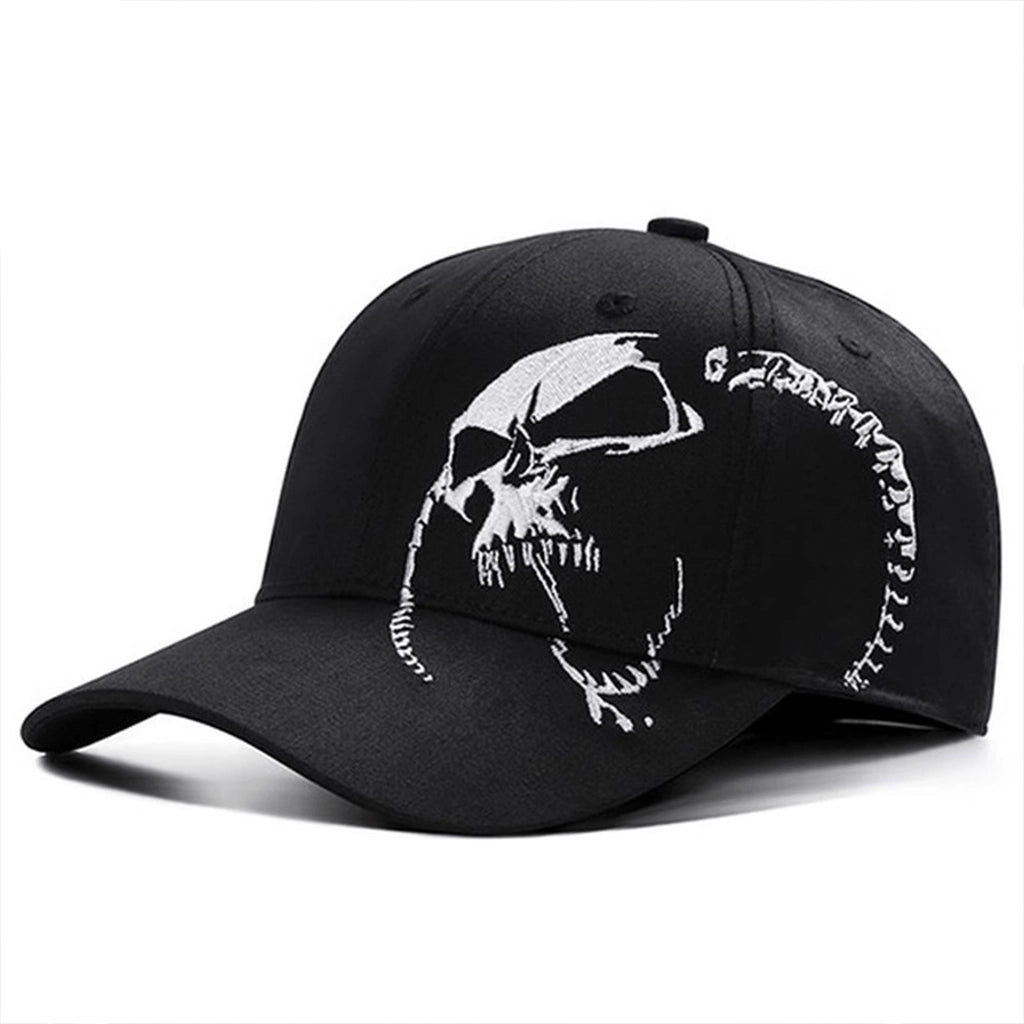 Black Skull Cap