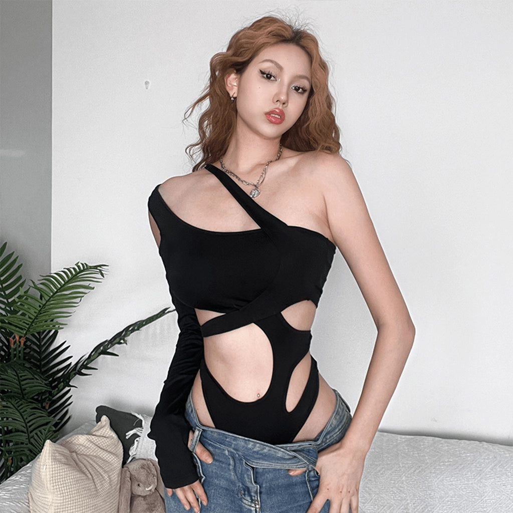 Cyberpunk One Sleeve Bodysuit