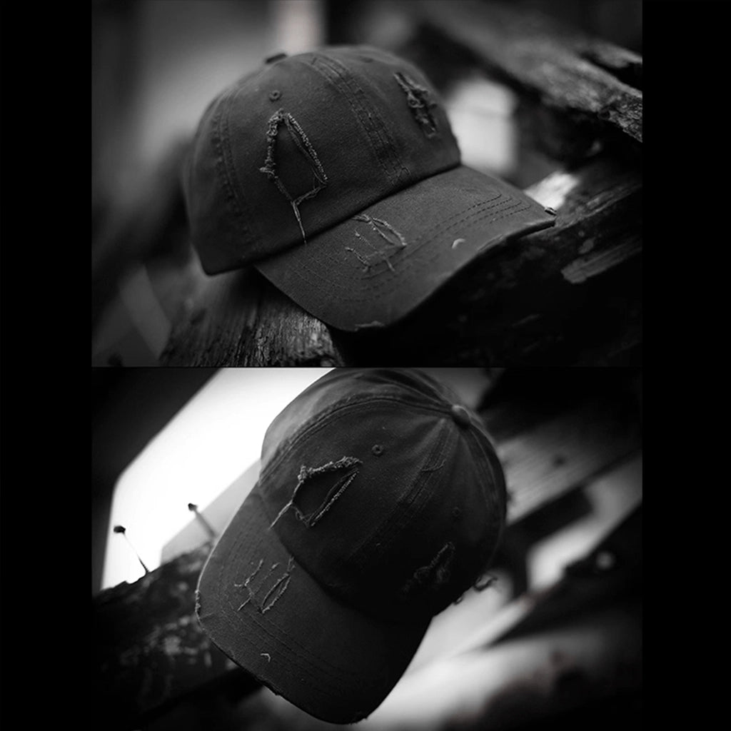 Black Ripped Hat