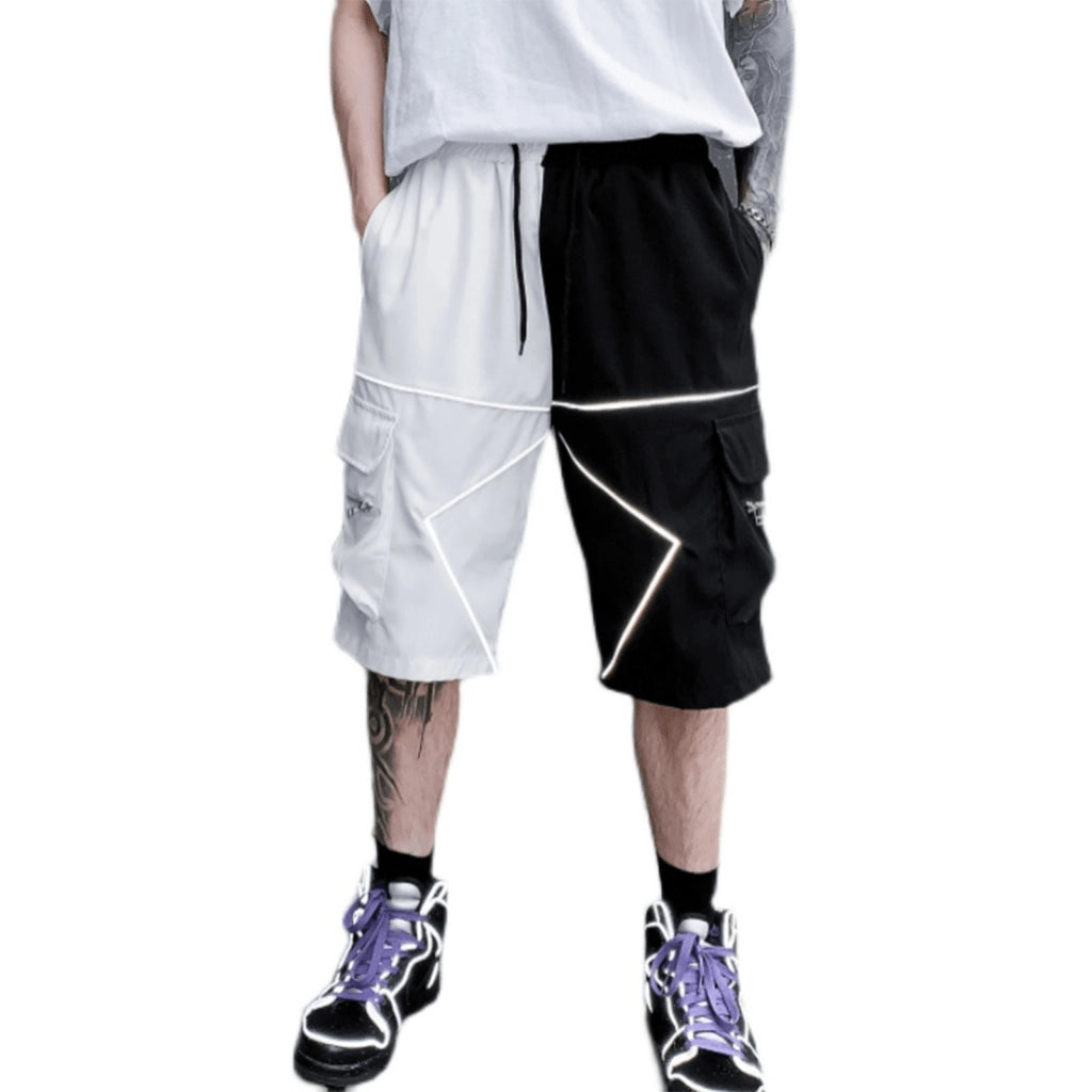 Black White Tech Shorts
