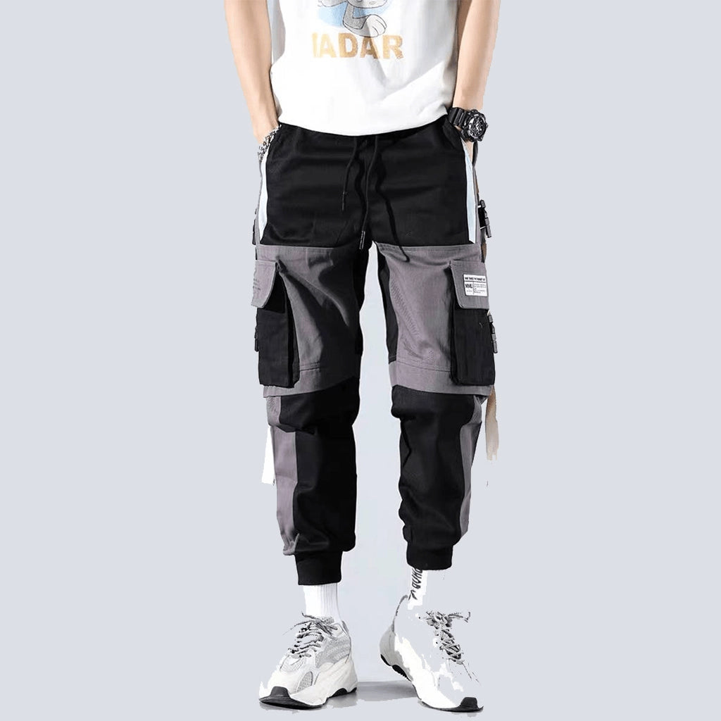 Black and White Patchwork Pants