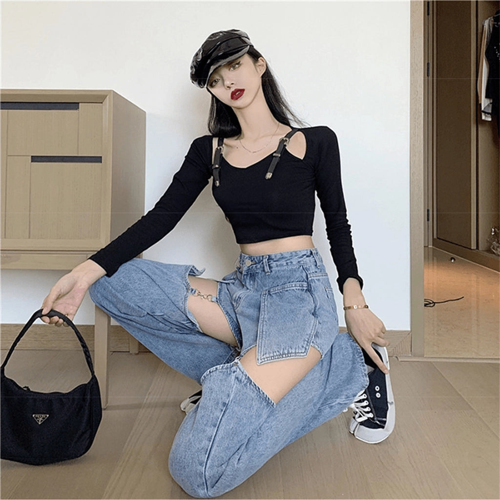 Detachable Denim Pants