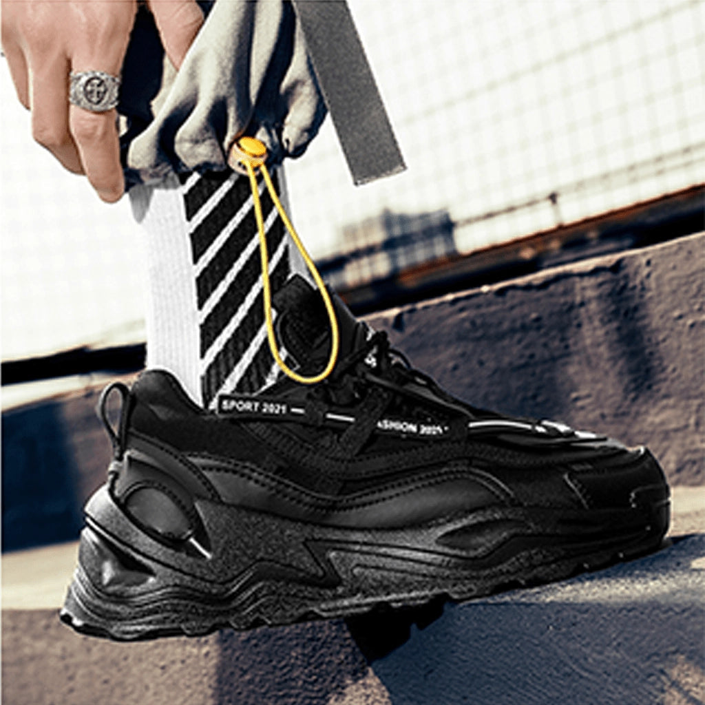 Chunky Black Sneakers