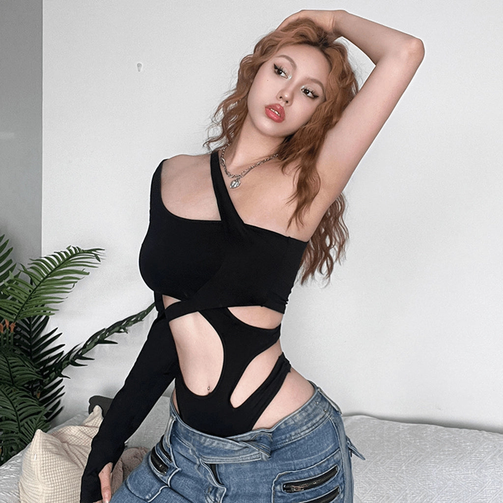 Cyberpunk One Sleeve Bodysuit