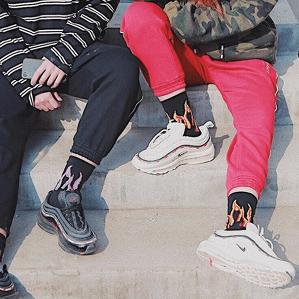 Punk Flame Socks