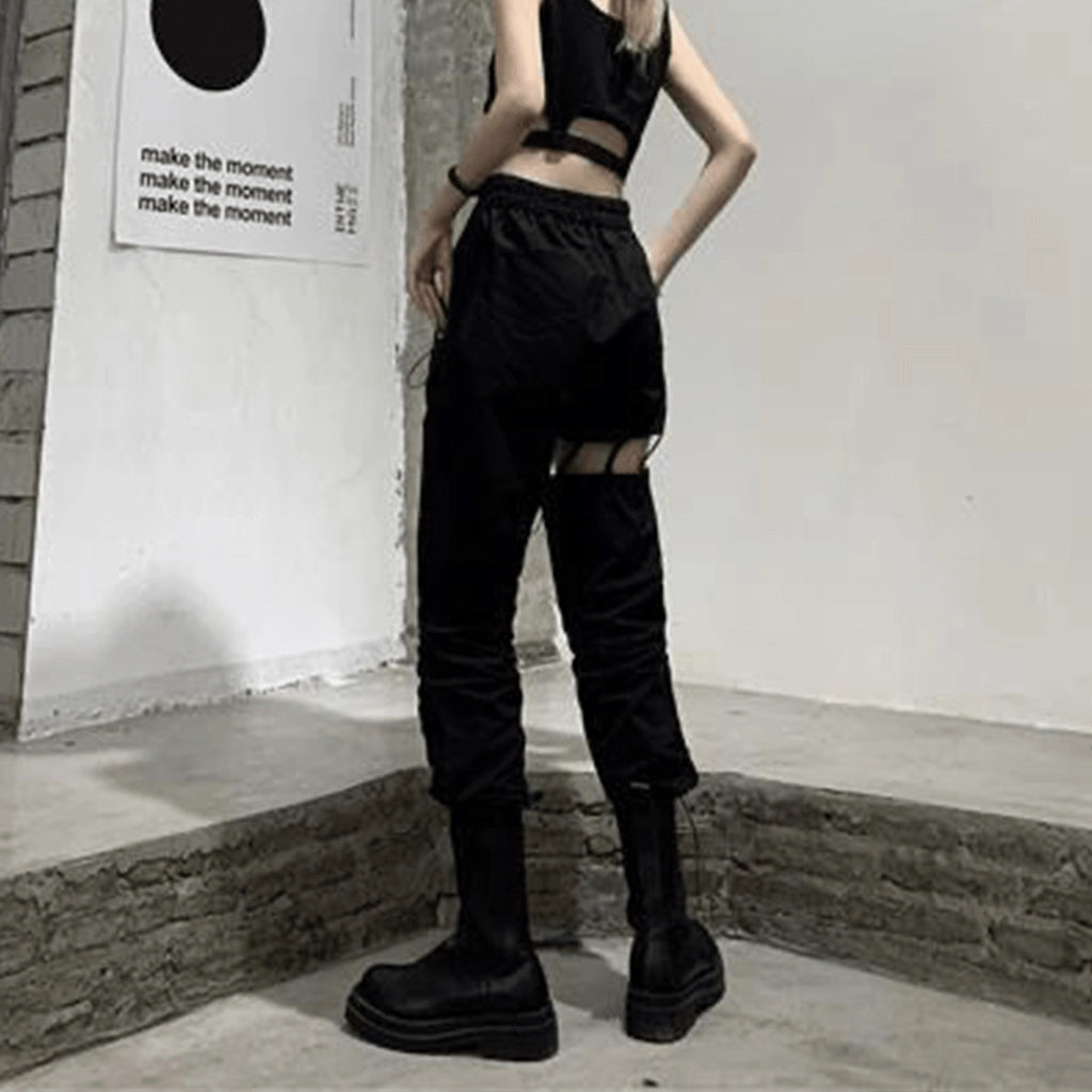 Cut-Out Cargo Pants