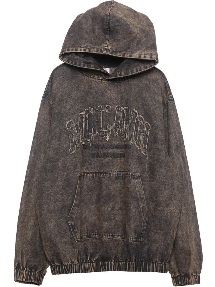 Vintage Denim Hoodie
