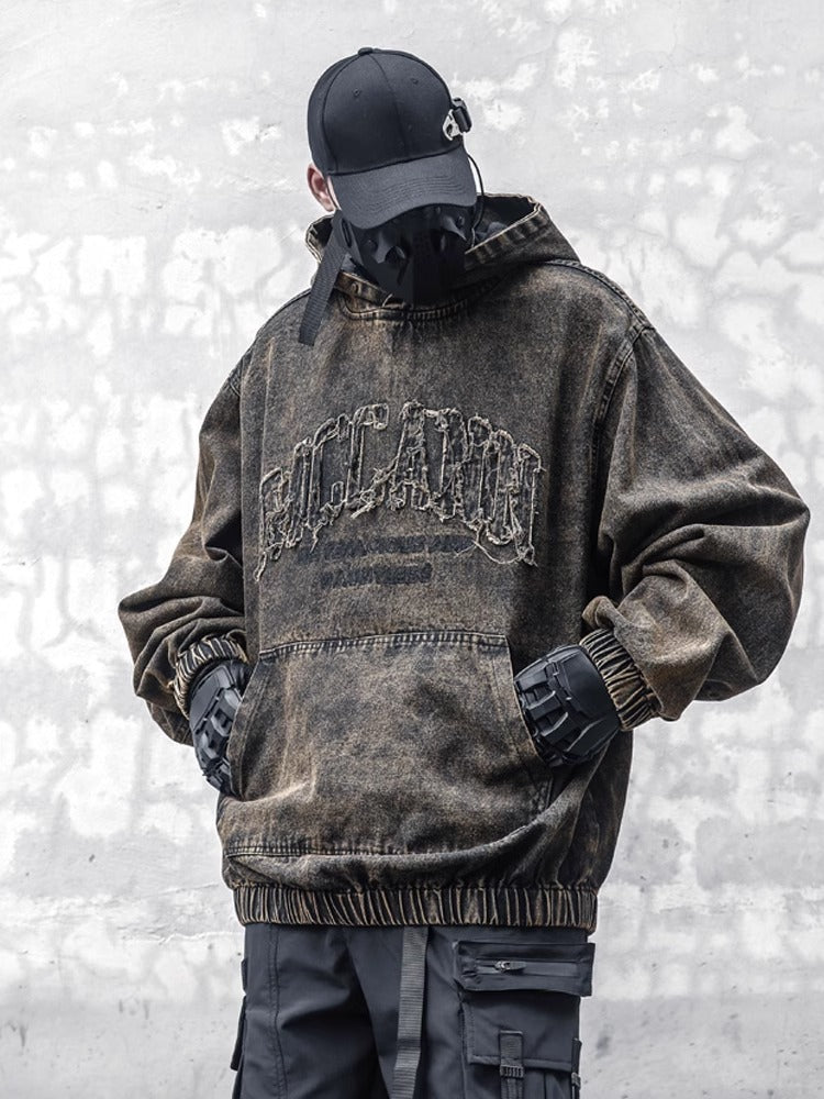 Vintage Denim Hoodie