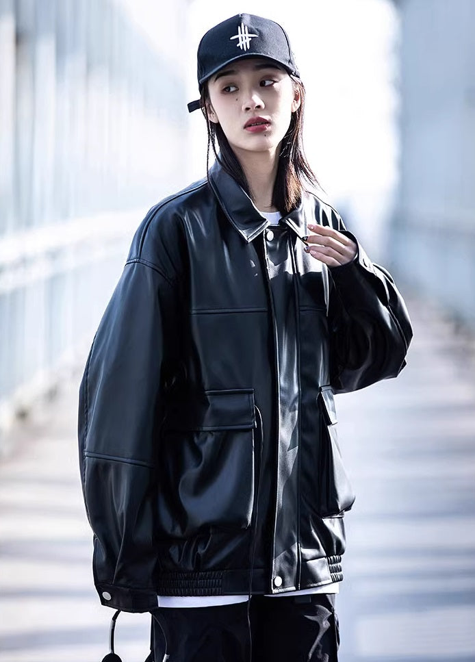 Women's Leather Motorcycle Jacket