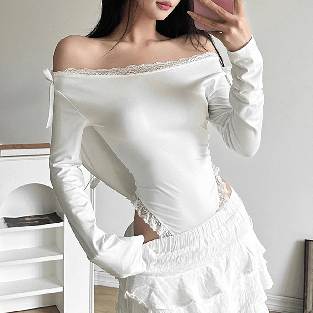 White Hooded Bodysuit