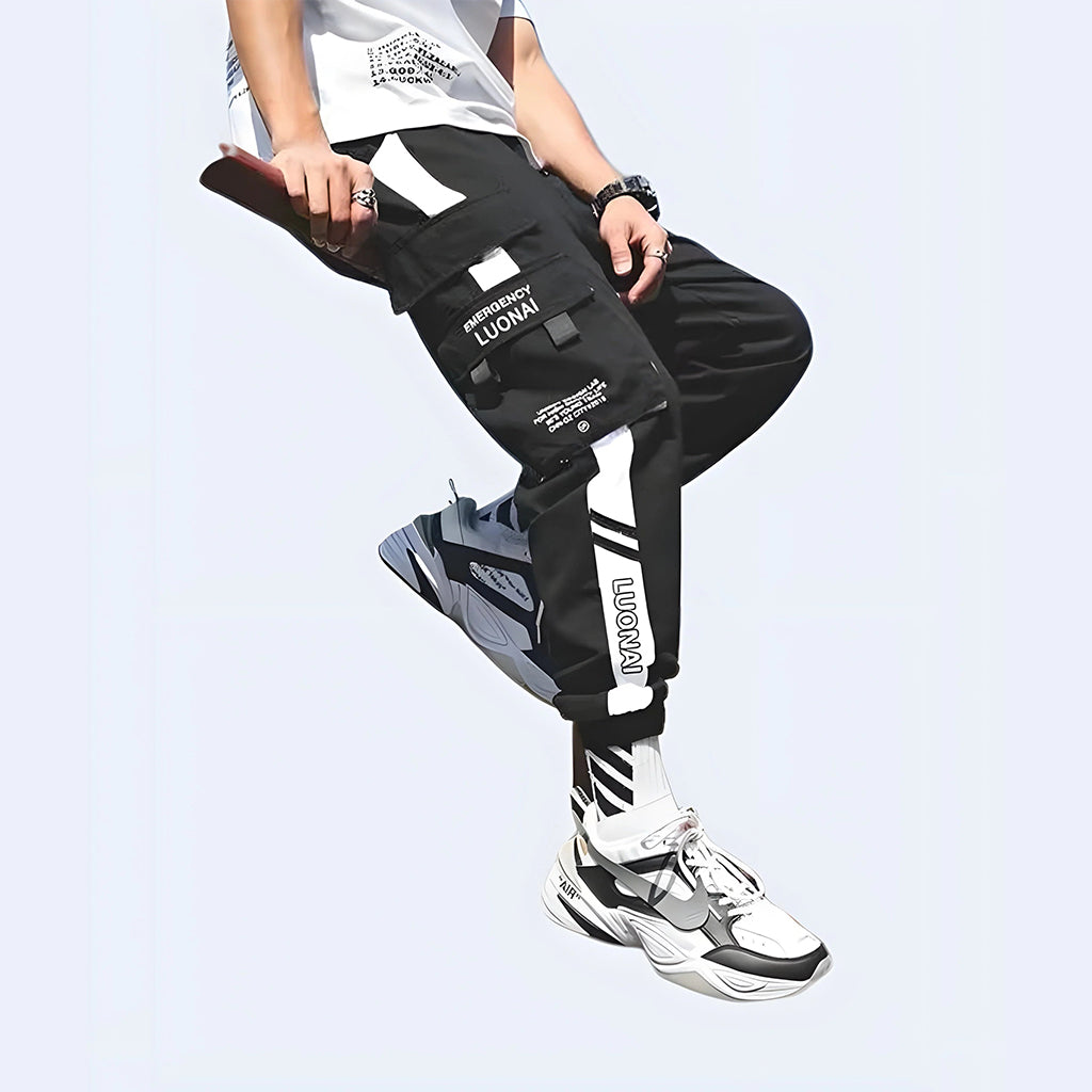 Street-Ready Tapered Techwear Trousers