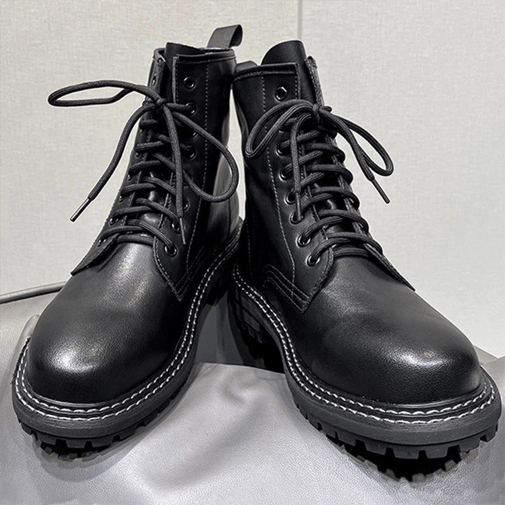 Oversize Leather Boots