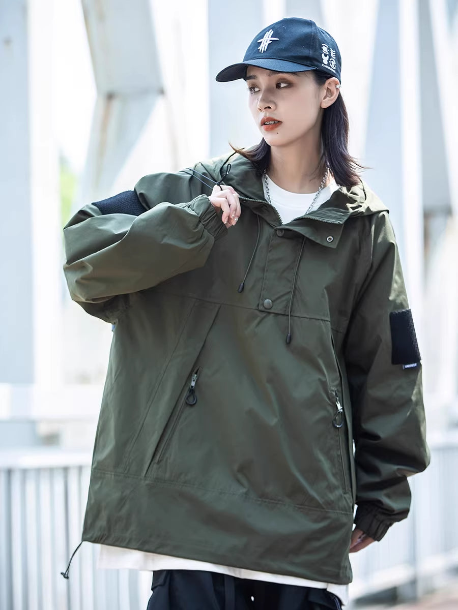 Green Techwear Anorak