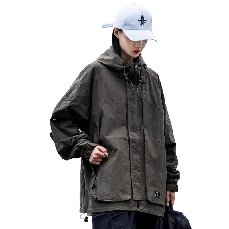 Blackout Techwear Hooded Jacket