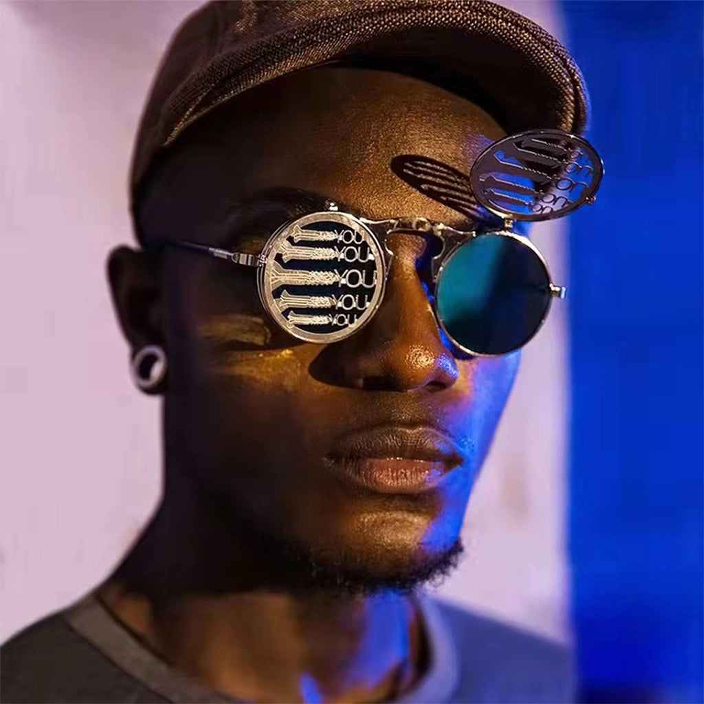 Steampunk Flip-Up Glasses