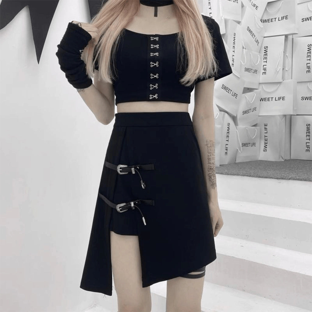 Asymmetrical Techwear Skirt