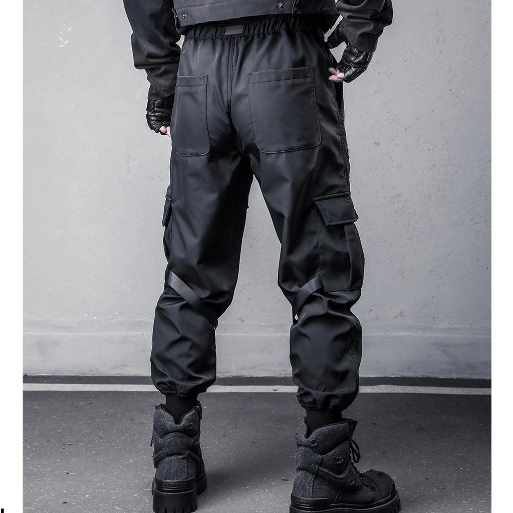 Cyberpunk Black Tactical Joggers