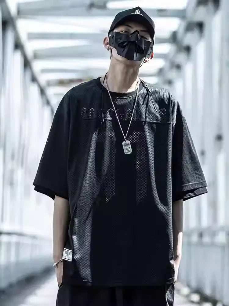 Black Crew Techwear Jersey