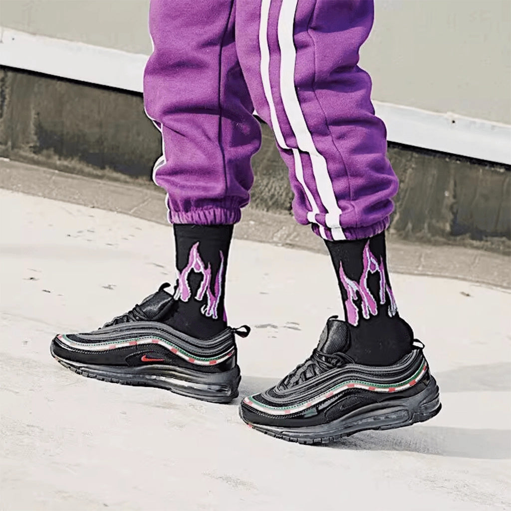 Punk Flame Socks