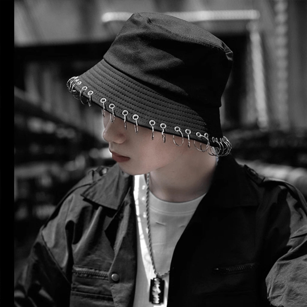 Metal Ring Bucket Hat