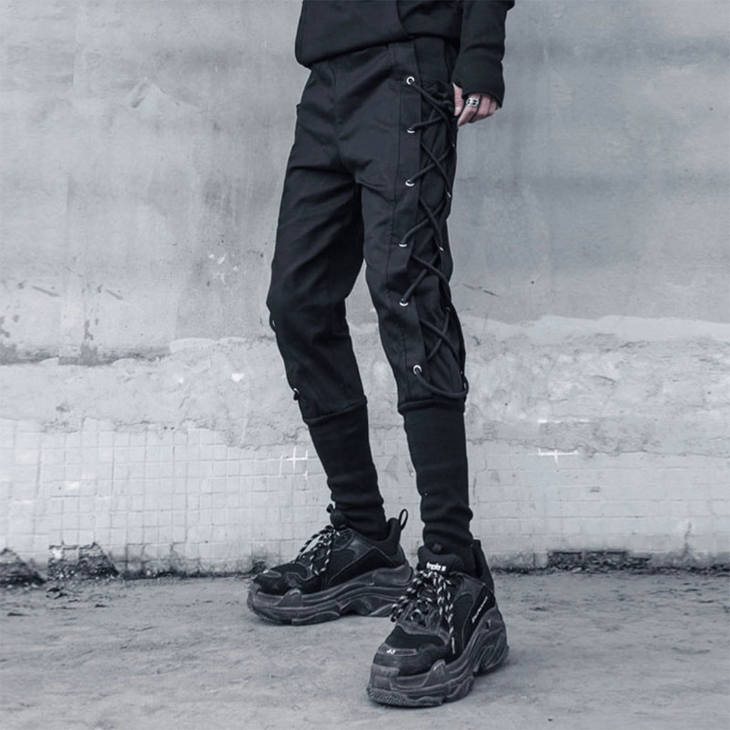 Lace-Up Techwear Pants