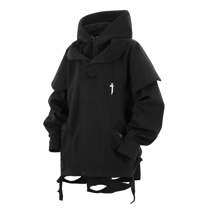 Layered Techwear Hoodie