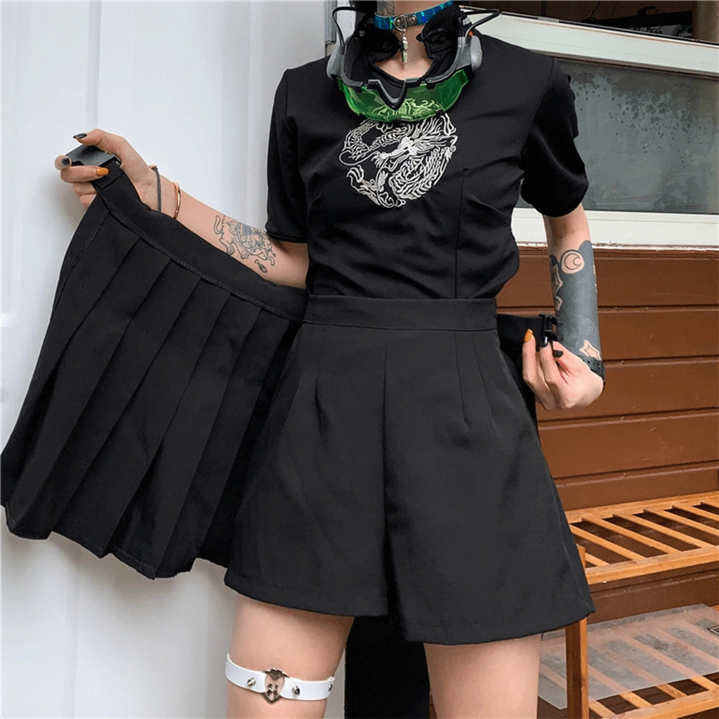 Techwear Skirt with Cargo Pouch