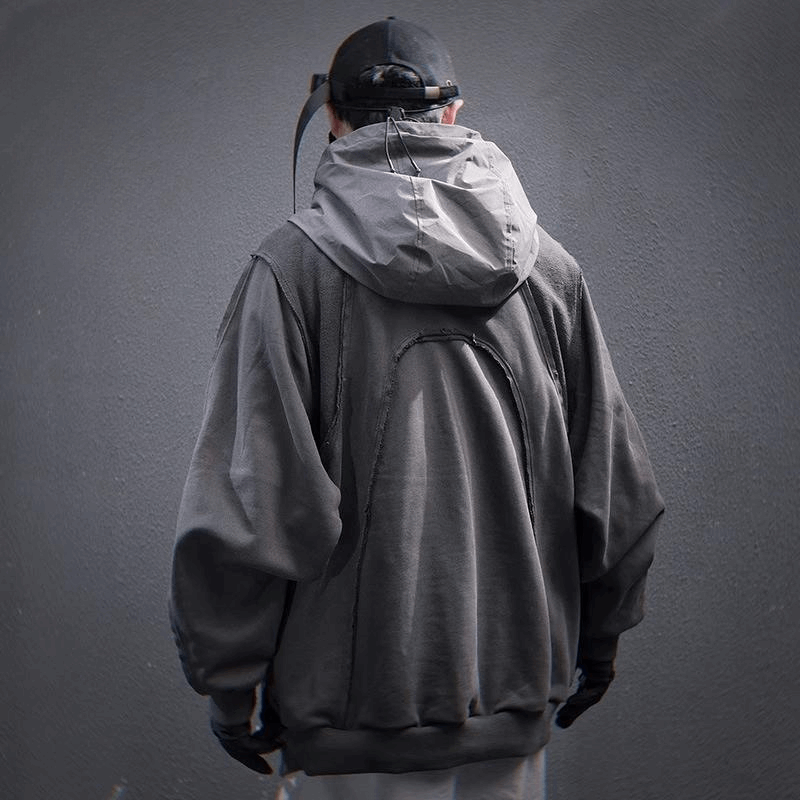 Black Techwear Hoodie